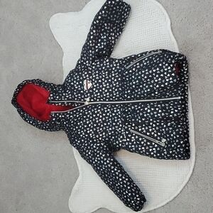 SKECHERS PUFFER JACKET W/ HEARTS. SZ 4 GIRLS.